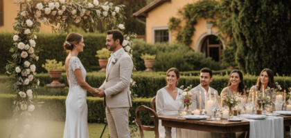 small wedding in italy - art celebration