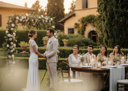 small wedding in italy - art celebration